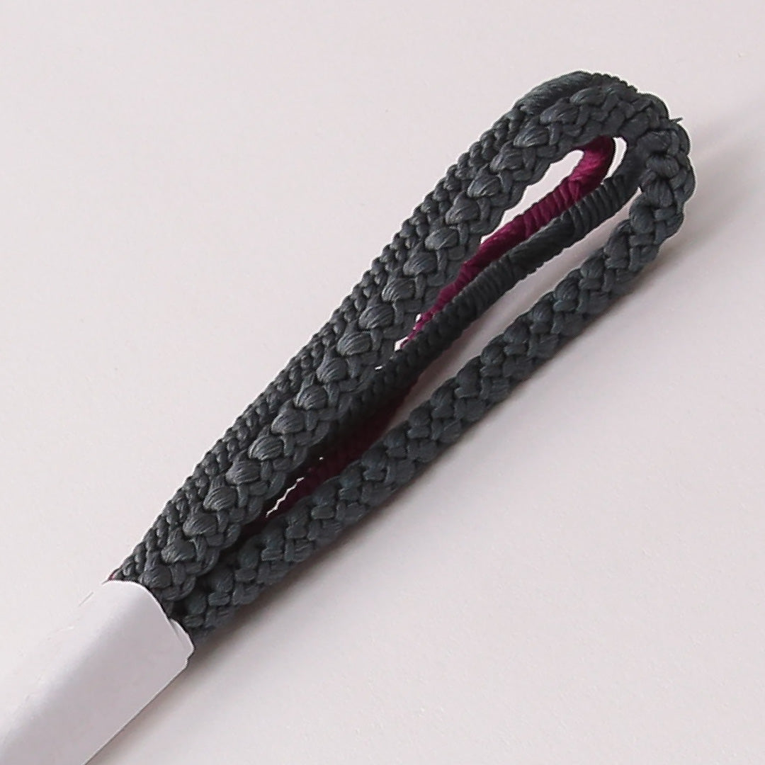 未使用品 帯締め 丸組紐 正絹 グレー系 1251-01819