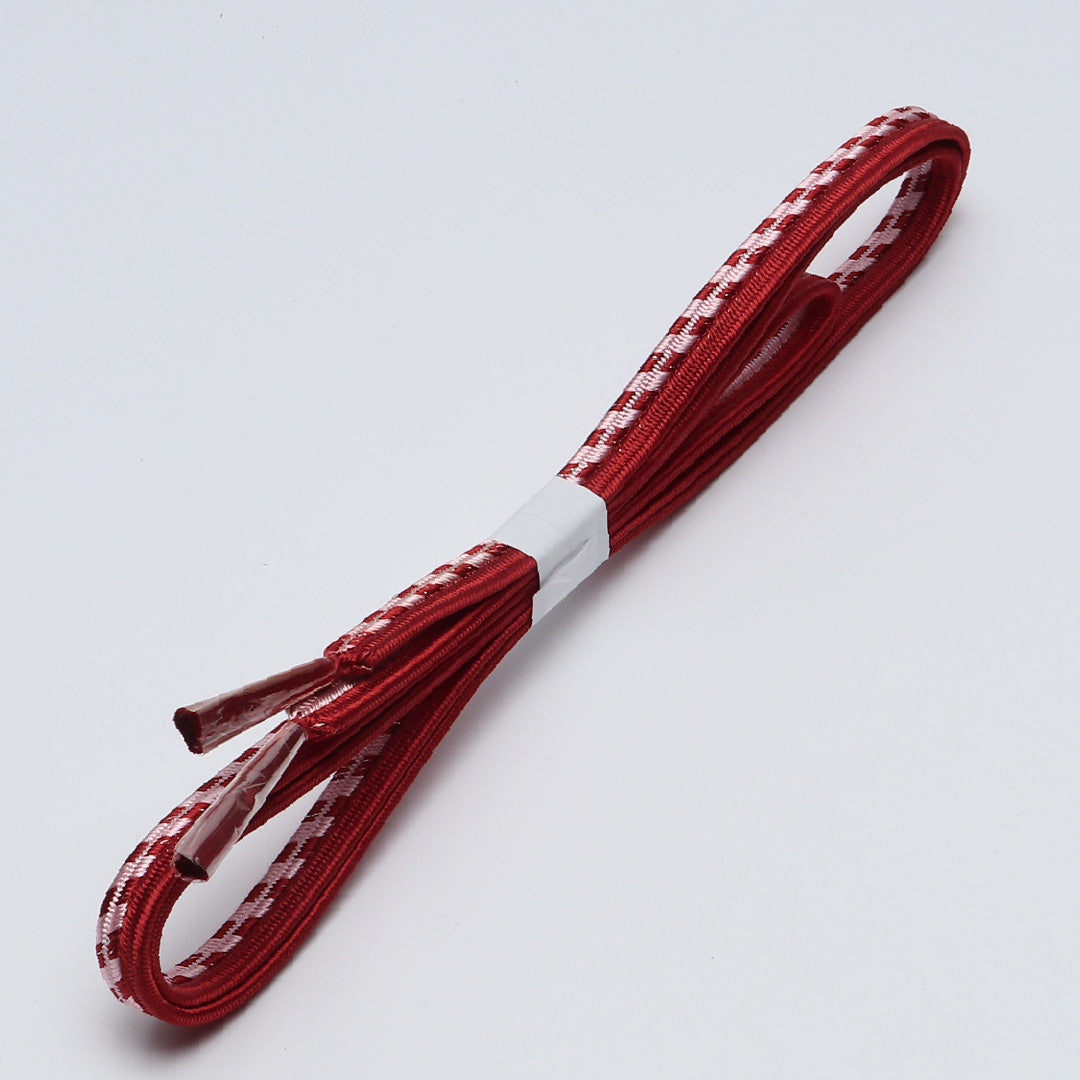 未使用品 帯締め 平組紐 畝組 正絹 赤系 1251-02077