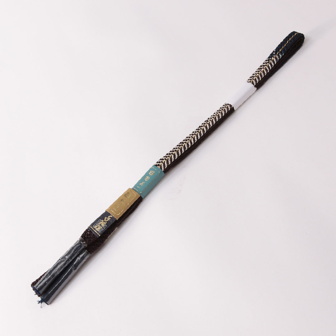 未使用品 夏物 帯締め 平組紐 レース組 正絹 多色系 1251-01780