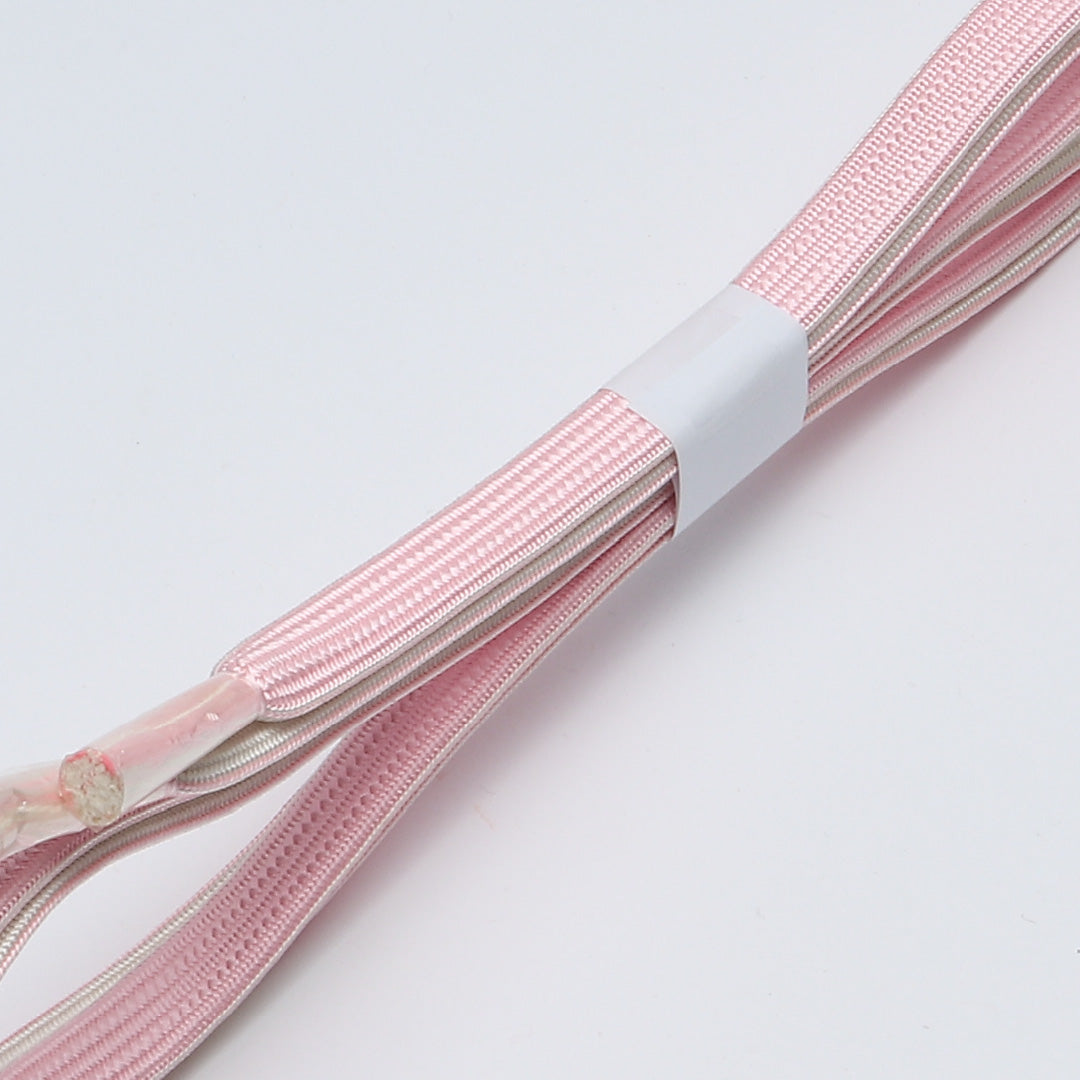 未使用品 帯締め 平組紐 畝組 正絹 ピンク系 白系 1251-02101