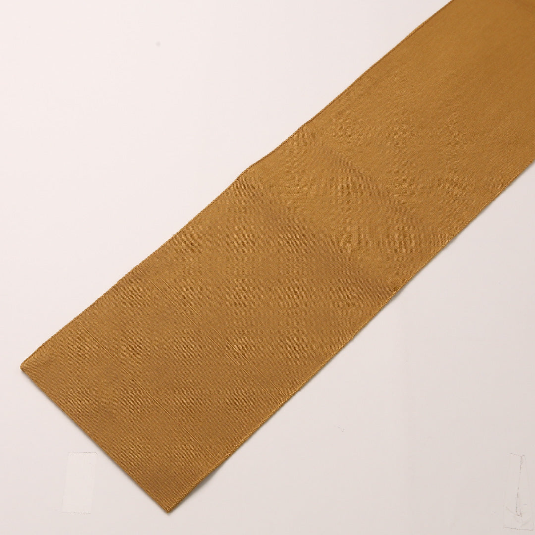 半幅帯(紬) 帯丈324cm 正絹 全通 小袋帯 カジュアル 藤 ベージュ系 1247-00696