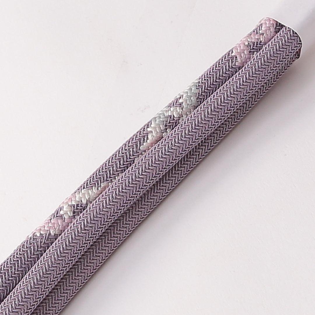 未使用品 帯締め 丸組紐 正絹 紫系 1251-01799