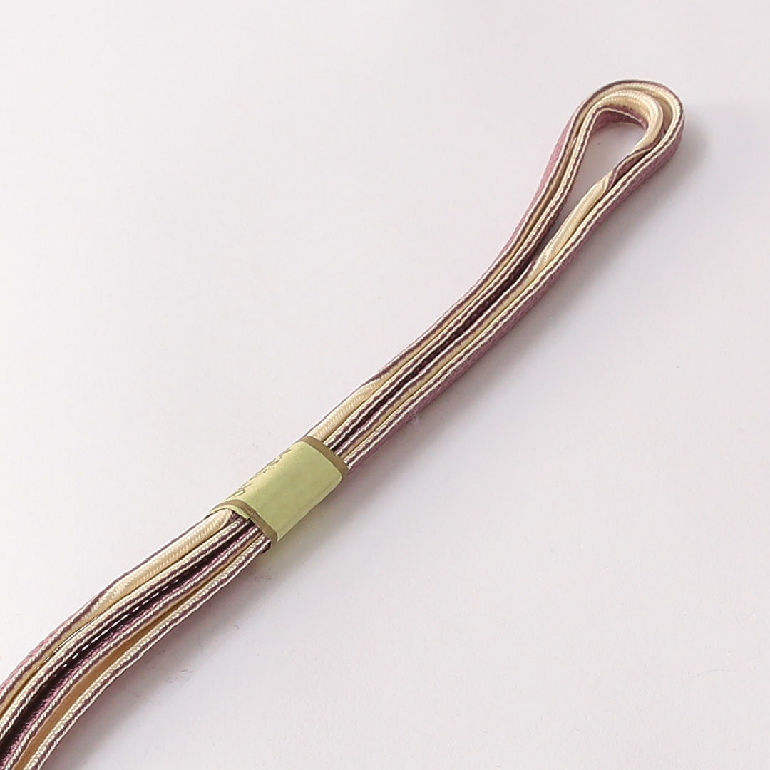 未使用品 帯締め 平組紐 正絹 紫系 1251-01749