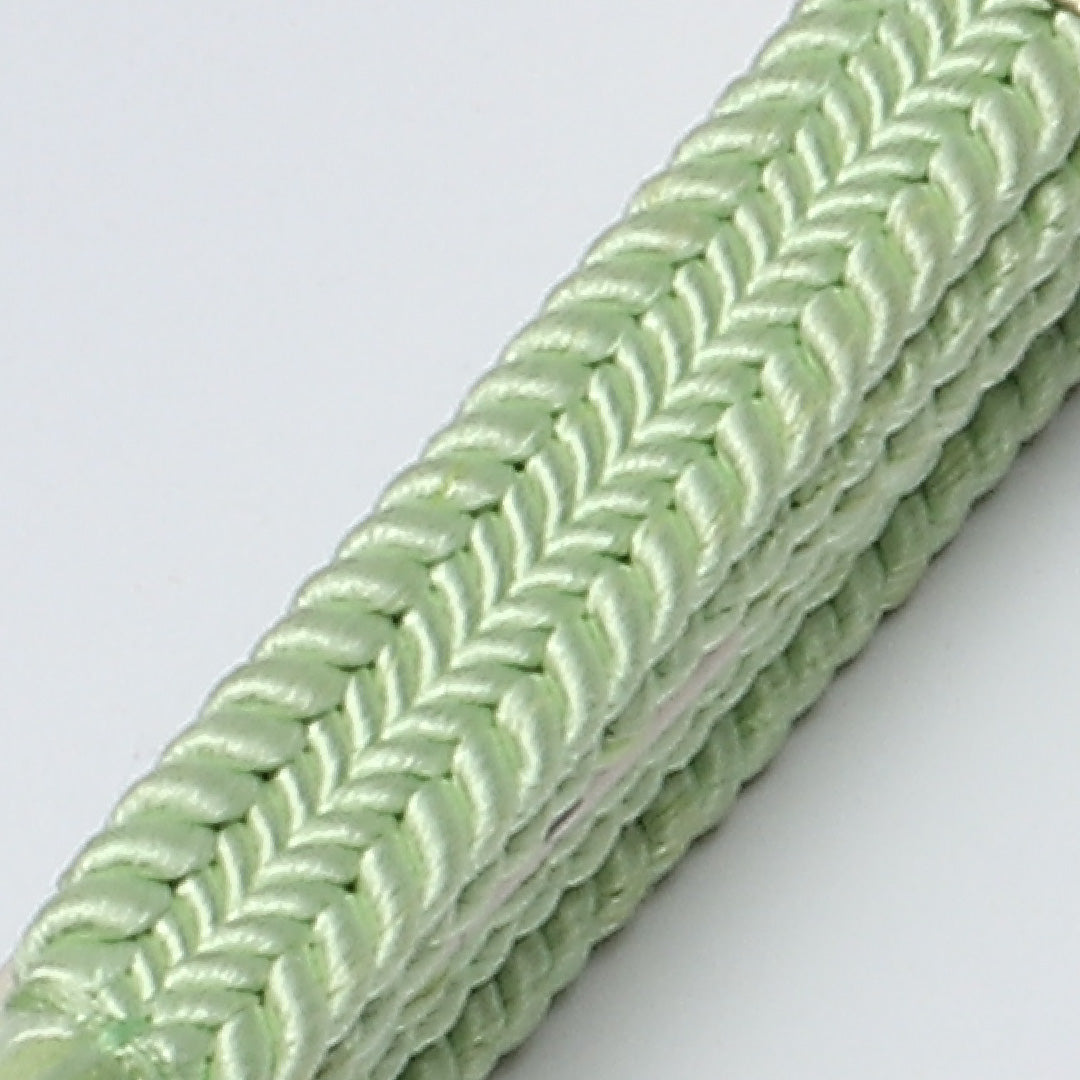 未使用品 帯締め 平組紐 平唐組 正絹 緑系 1251-02078