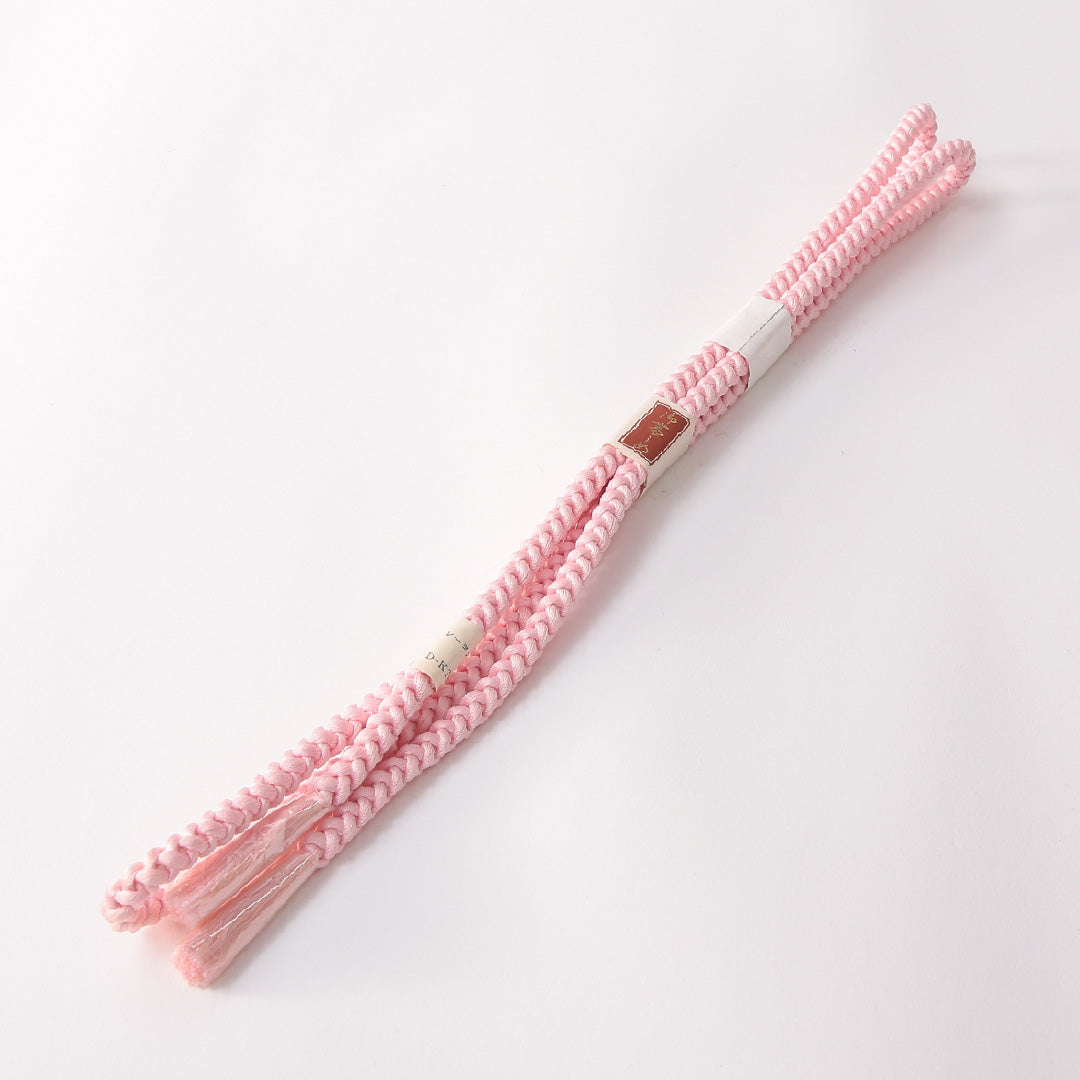 未使用品 帯締め 丸組紐 レーヨン ピンク系 1251-01648