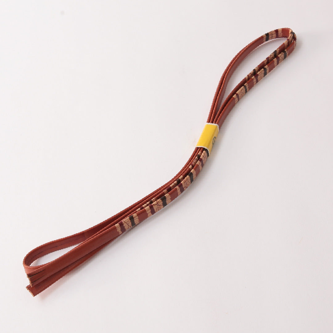 未使用品 帯締め 三分紐 合皮 茶系 1251-02029