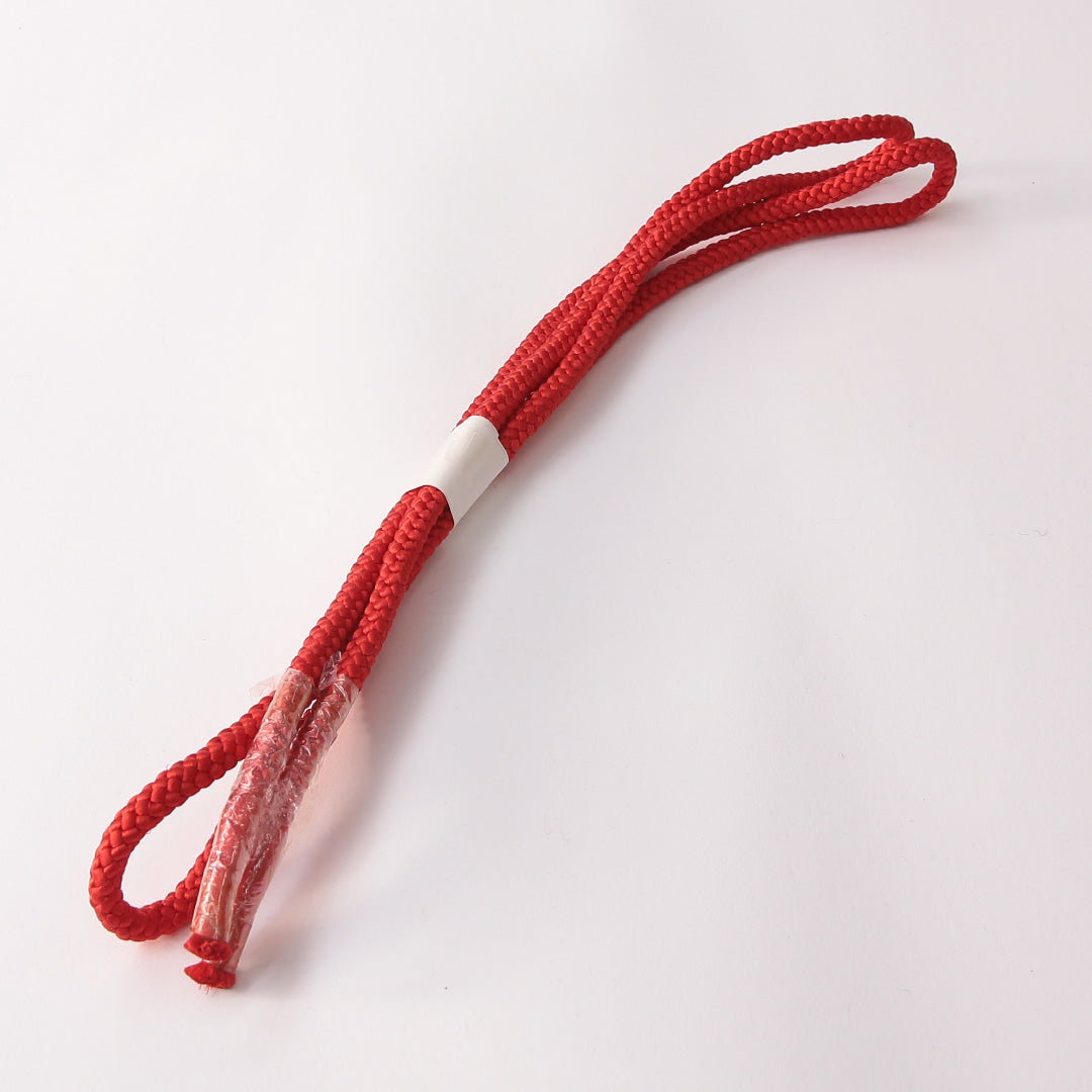 未使用品 帯締め 丸組紐 八つ組 正絹 赤系 1251-01752