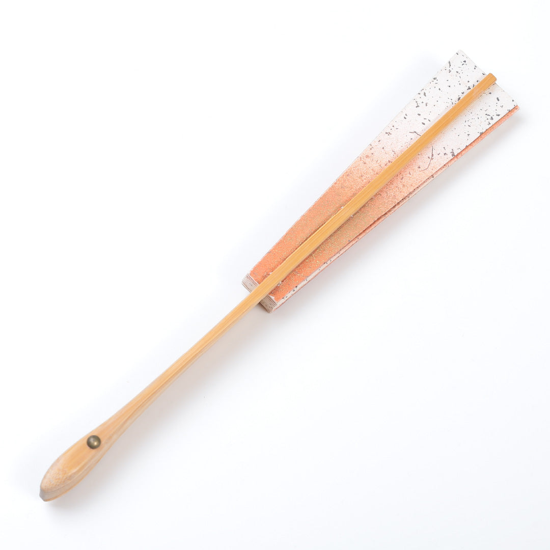 舞扇子 踊り用 日本舞踊 芸能 長さ29cm Aランク 茶骨 竹製 和紙 白系 朱系 1265-00061