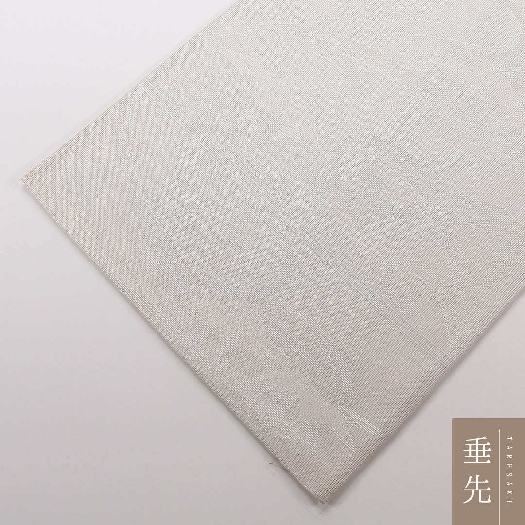 夏物 袋帯 帯丈420cm 正絹 六通 インフォーマル 流水 紅葉 グレー系 銀系 1243-02490