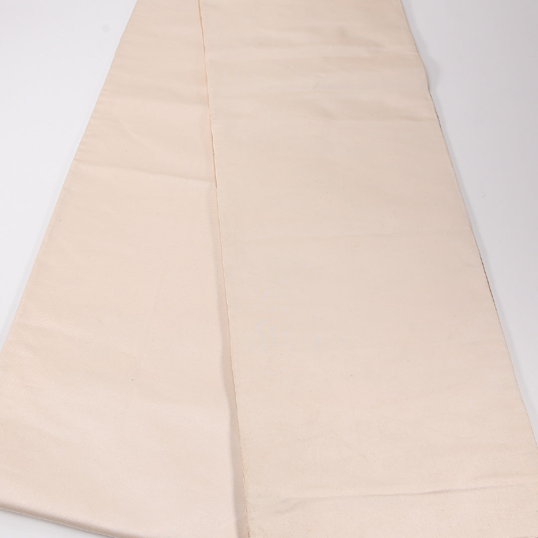 袋帯 帯丈440cm 正絹 六通 フォーマル ベージュ系 ピンク系 1243-02631
