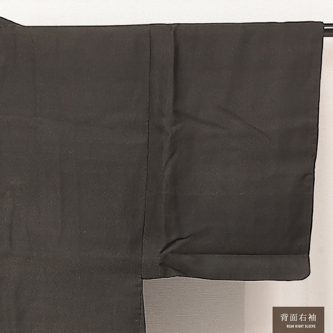 羽織 男性用 袷 身丈87cm 裄丈64cm 正絹 Bランク カジュアル XSサイズ 無地 グレー系 RP 1235-17227