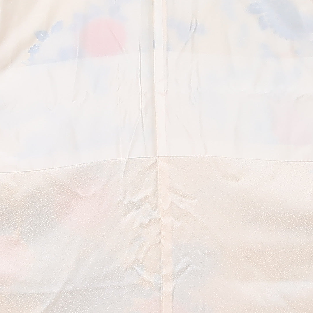 振袖 袷 身丈160cm 裄丈65cm 正絹 Bランク フォーマル 広衿 Lサイズ 刺繍 菊 黄系 RP 1215-06730