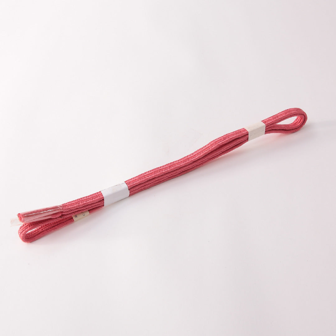 未使用品 帯締め 平組紐 畝組 正絹 ピンク系 1251-01762