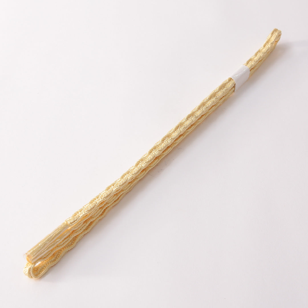 未使用品 帯締め 平組紐 正絹 黄系 1251-01911