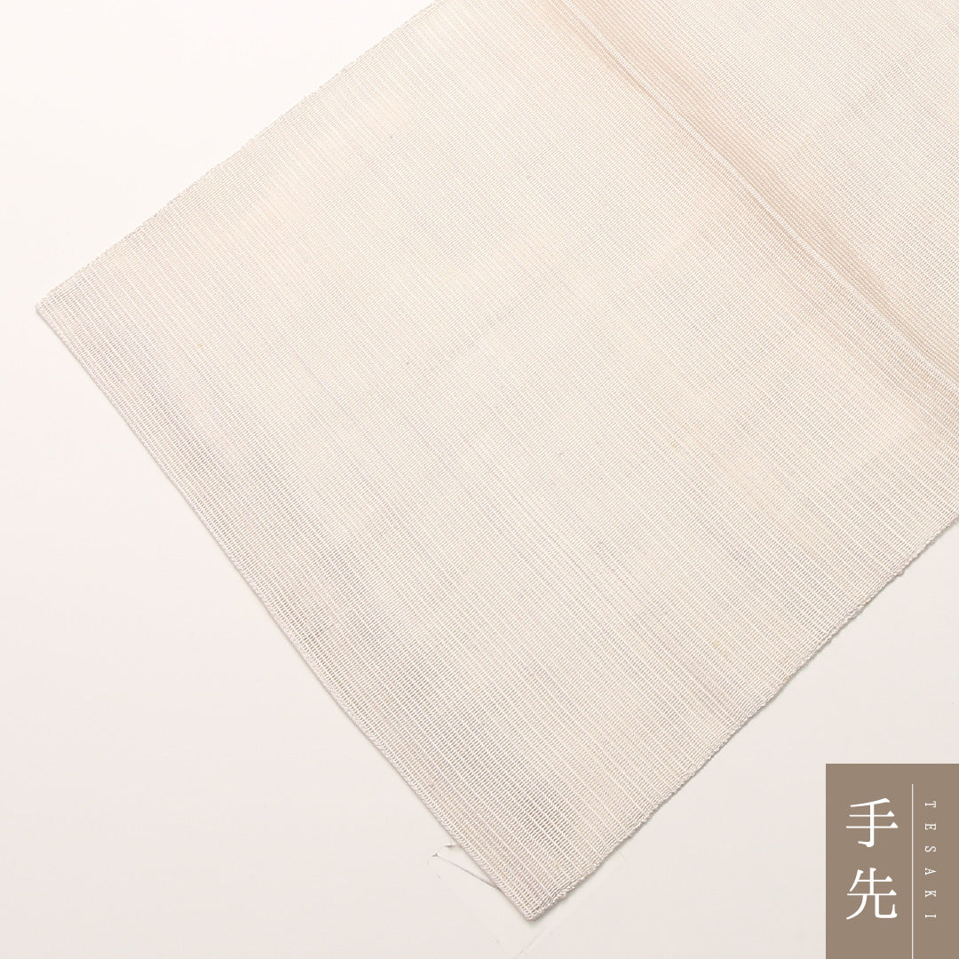 夏物 袋帯 帯丈452cm 正絹 ポイント柄 インフォーマル 創作柄 クリーム系 1243-02439