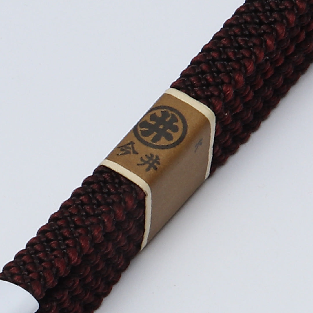 未使用品 帯締め 平組紐 正絹 茶系 1251-02142
