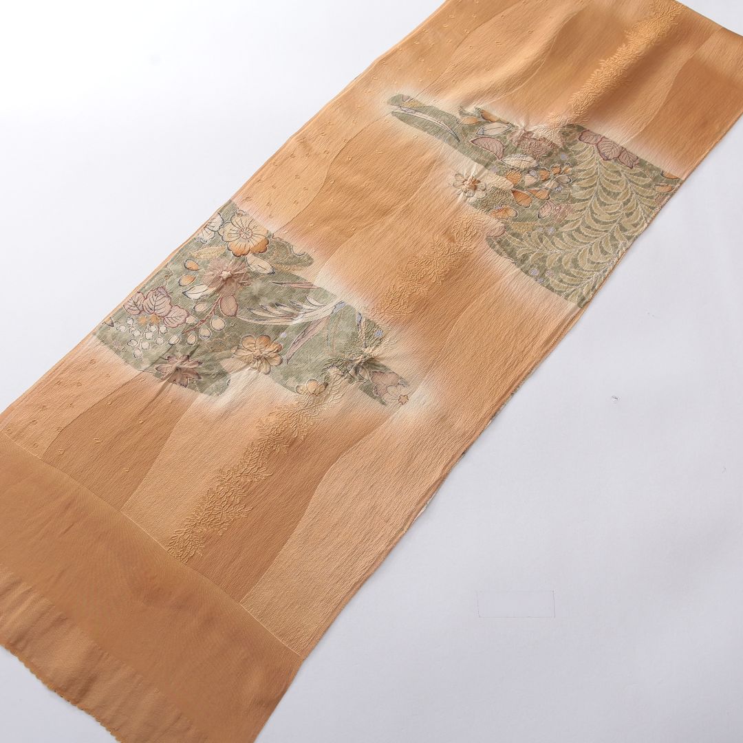 帯揚げ 礼装用 正絹 絞り 茶系 1252-00683