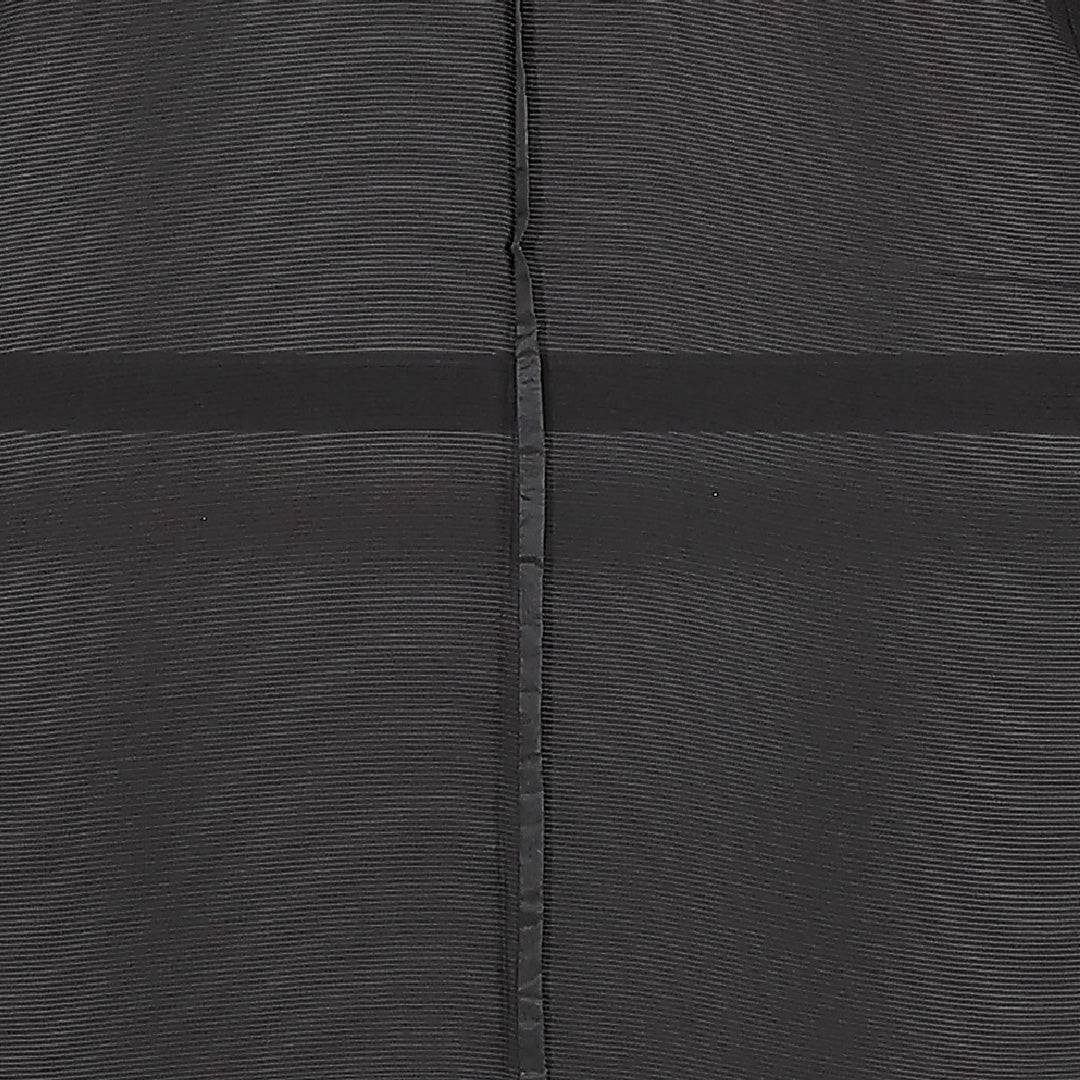 未使用品 夏物 黒紋付 絽 身丈153cm 裄丈34cm 正絹 Sランク 五つ紋 (五三桐) フォーマル 広衿 Sサイズ しつけ糸 黒系 RP 1230-17398