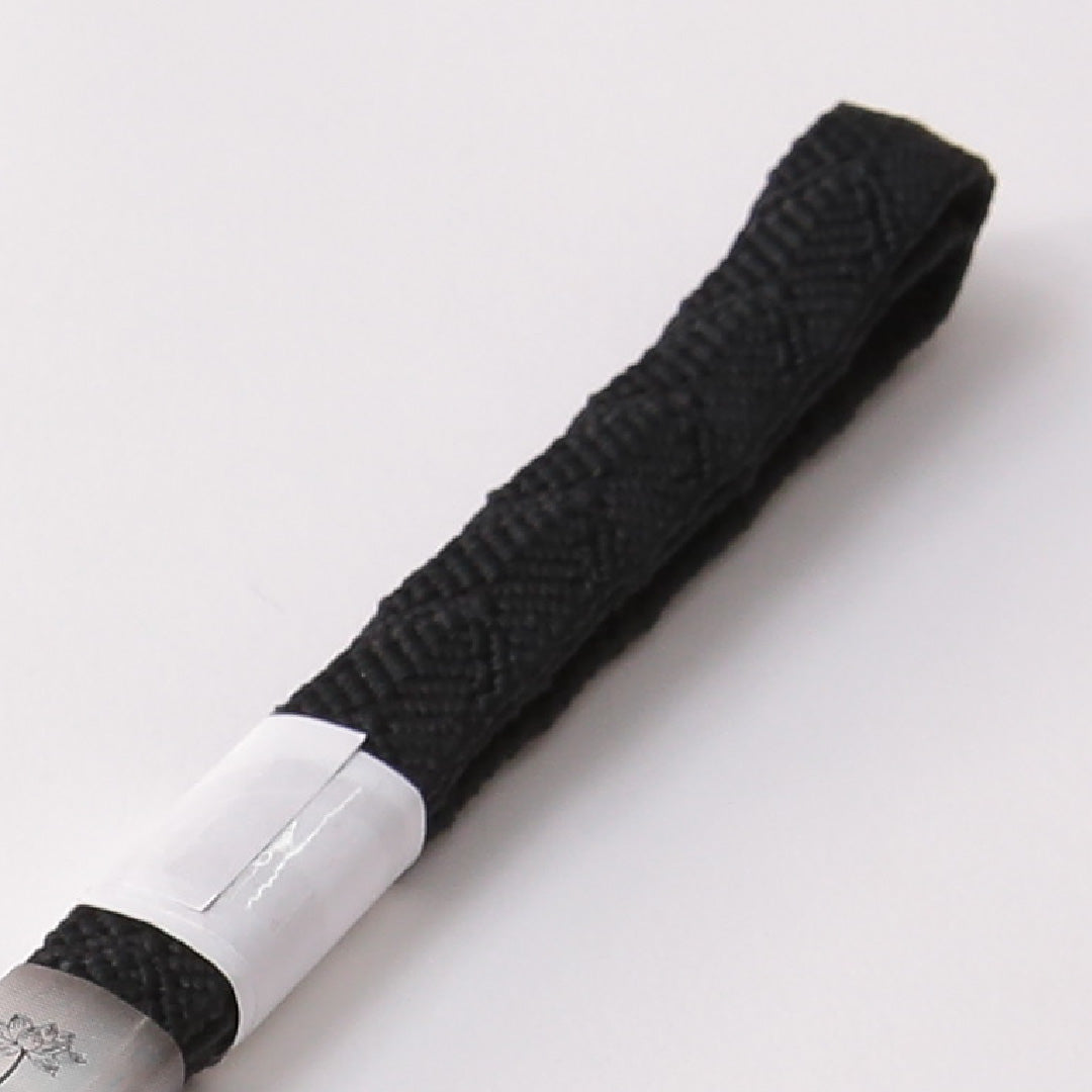 未使用品 弔事用 帯締め 平組紐 唐組 正絹 黒系 1251-01904