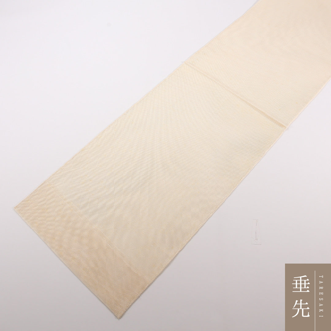 夏物 袋帯 帯丈426cm 正絹 ポイント柄 セミフォーマル 道長取り ベージュ系 1243-02506