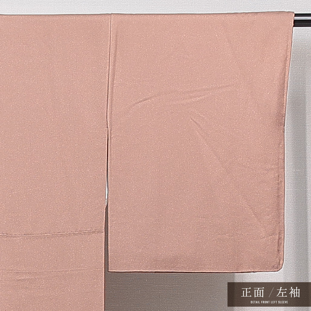色留袖 袷 身丈163cm 裄丈65cm 正絹 Sランク 三つ紋 (藤輪に剣片喰) フォーマル 広衿 Lサイズ 比翼 鳳凰 牡丹 紫系 RP 1214-06988