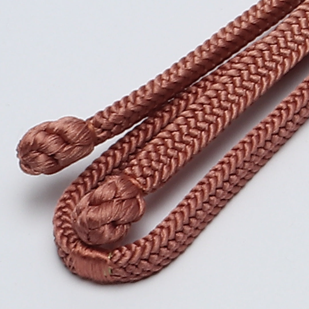 未使用品 帯締め 平組紐 平唐組 正絹 茶系 1251-02045