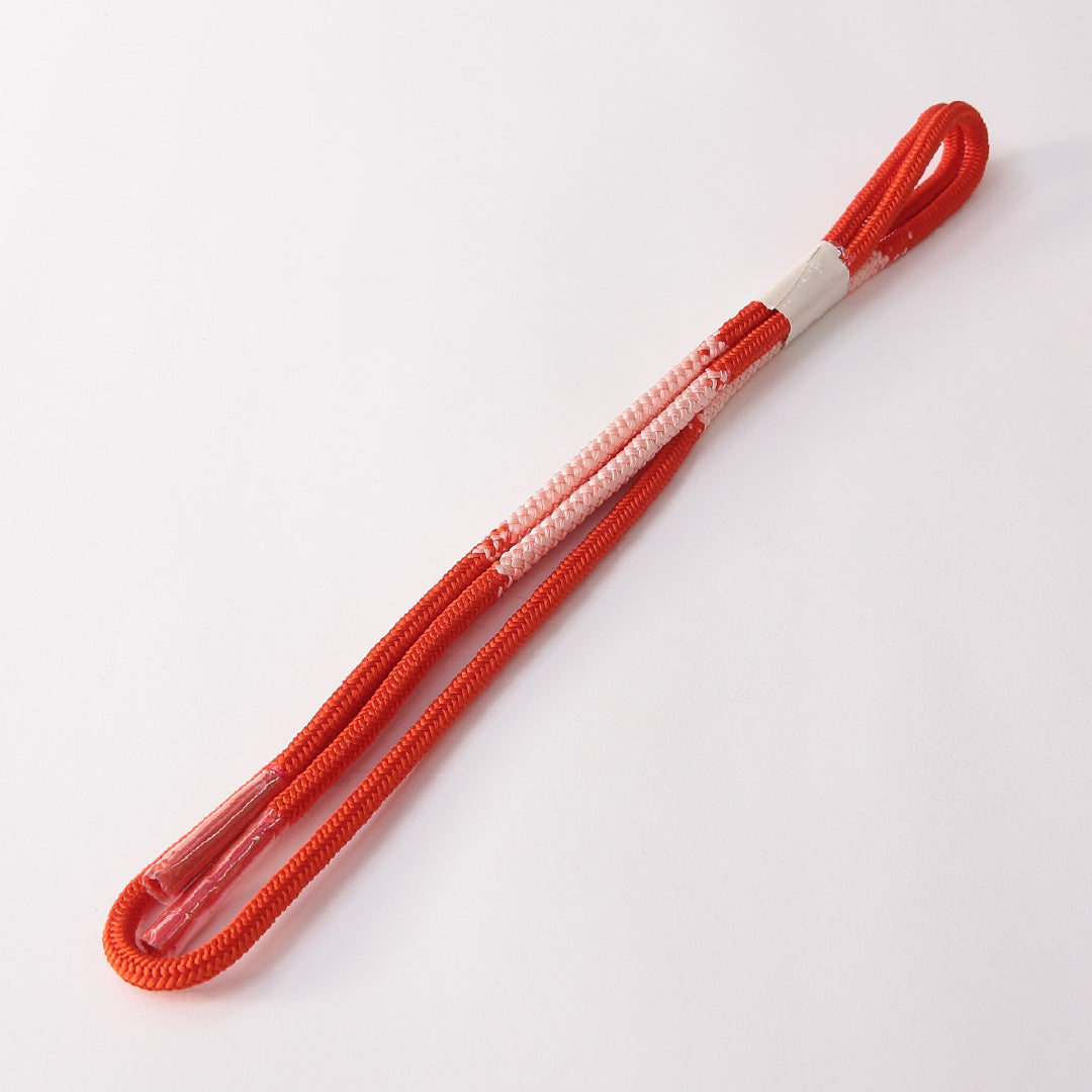 未使用品 帯締め 角組紐 洋角組 正絹 朱系 1251-01919