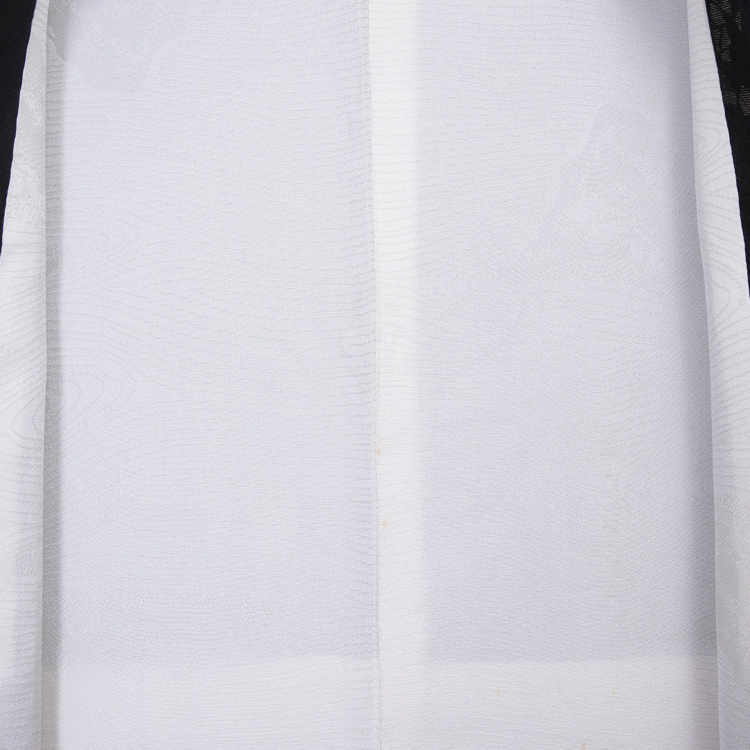 和装コート 袷 身丈90cm 裄丈65cm 正絹 Bランク Mサイズ 創作柄 黒系 RP 1238-05909
