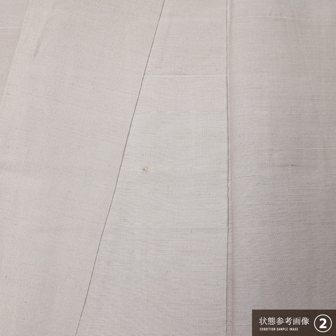 訪問着 単衣 身丈142cm 裄丈59cm 正絹 Aランク セミフォーマル 広衿 XSサイズ ぼかし染 金彩 御所車 染紬 茶系 M4 1217-12219