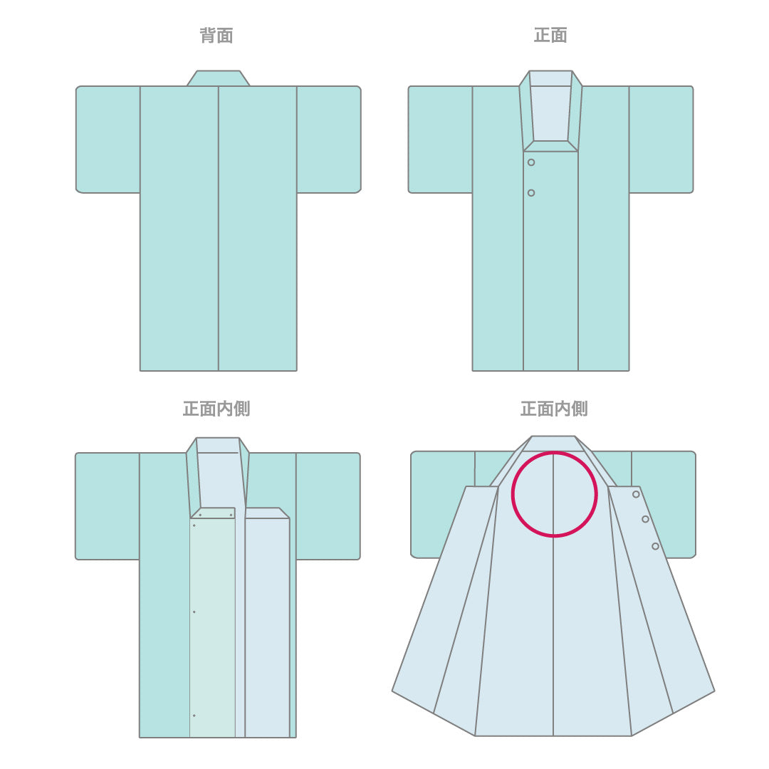 道行コート 夏物 単衣 身丈80cm 裄丈63cm 正絹 Aランク 緑系 夏コート 亀甲 菱形 1217002773819