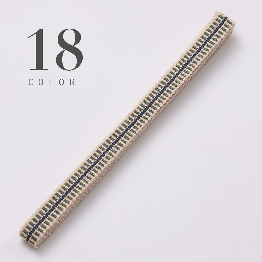 新品 真田紐 帯締め 長さ124cm 幅1cm 平織り 三分紐 12123-00001