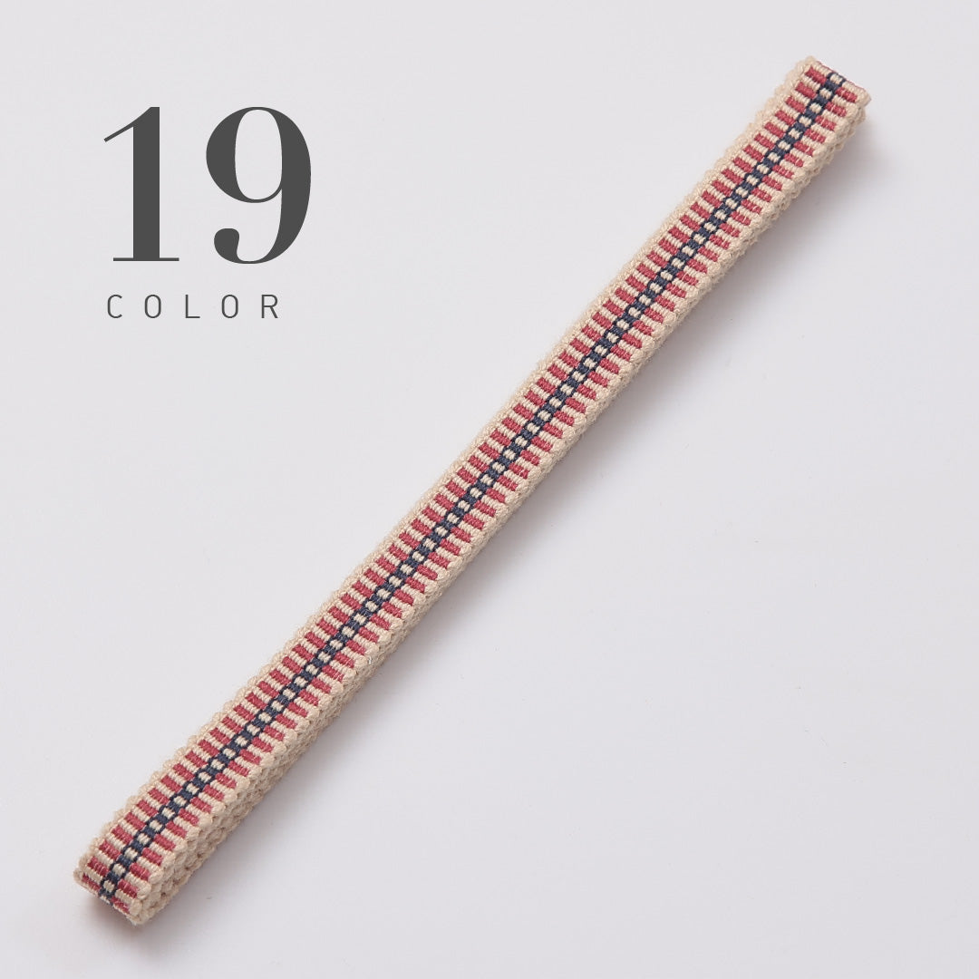 新品 真田紐 帯締め 長さ124cm 幅1cm 平織り 三分紐 12123-00001