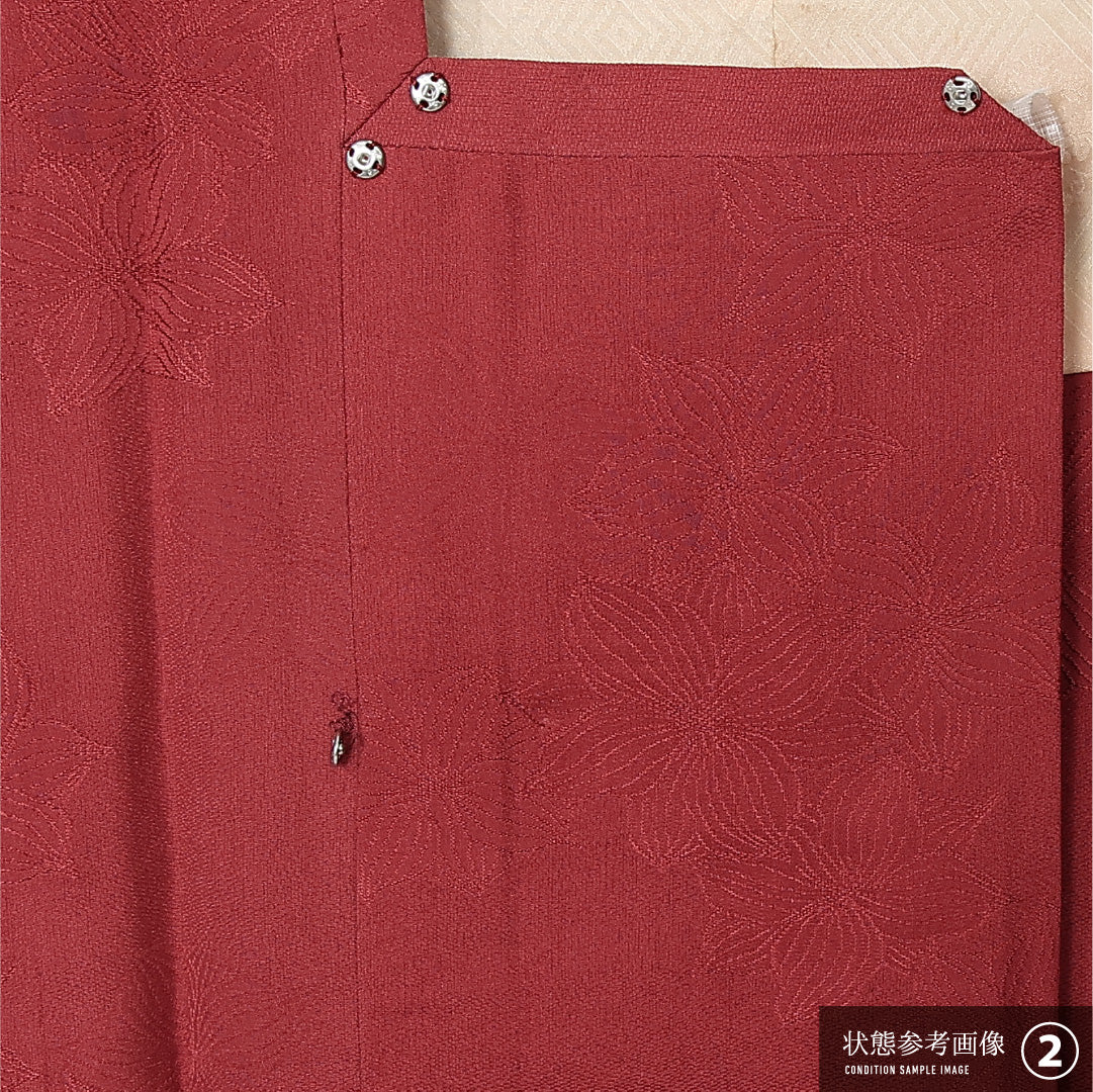 道行コート 袷 身丈79cm 裄丈62cm 正絹 Aランク インフォーマル Sサイズ 蝶 ピンク系 RP 1237-12866