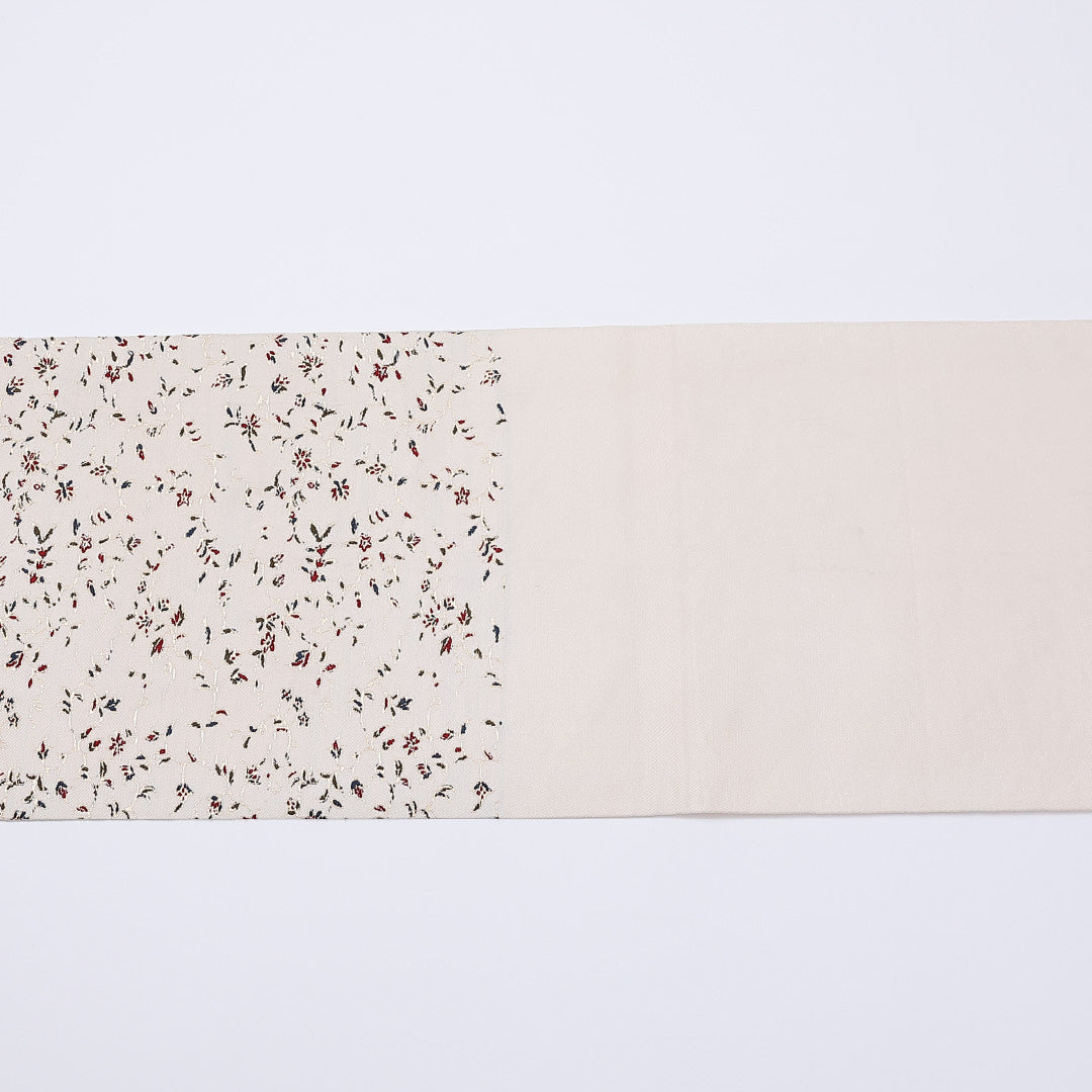 袋帯 龍村平蔵 帯丈436cm 全通 白舫 逸品 カジュアル 落款 白系 正絹 Bランク 1223-00973