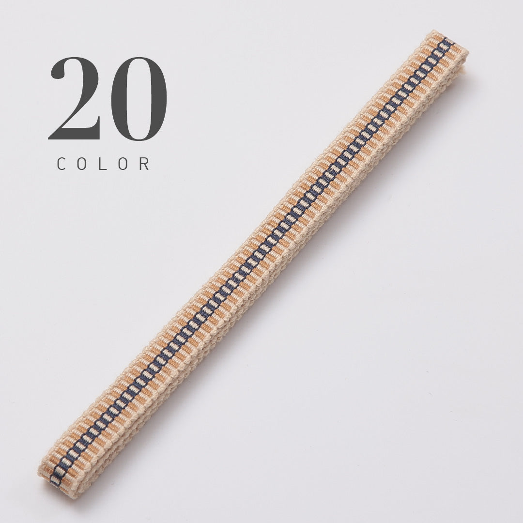 新品 真田紐 帯締め 長さ124cm 幅1cm 平織り 三分紐 12123-00001