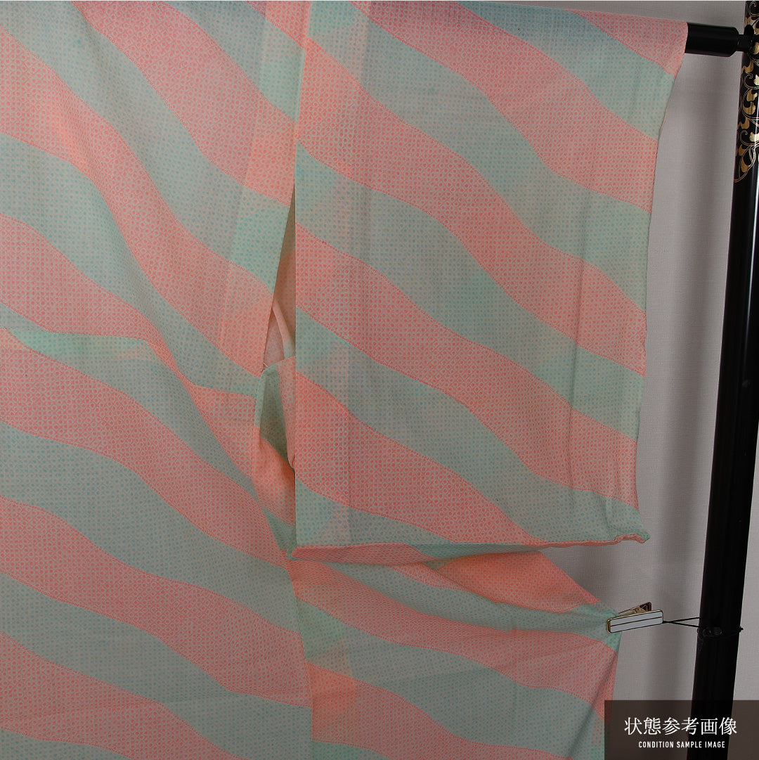 長襦袢 単衣 身丈123cm 裄丈62cm 正絹 Dランク Sサイズ 創作柄 多色系 LP 1239-12697