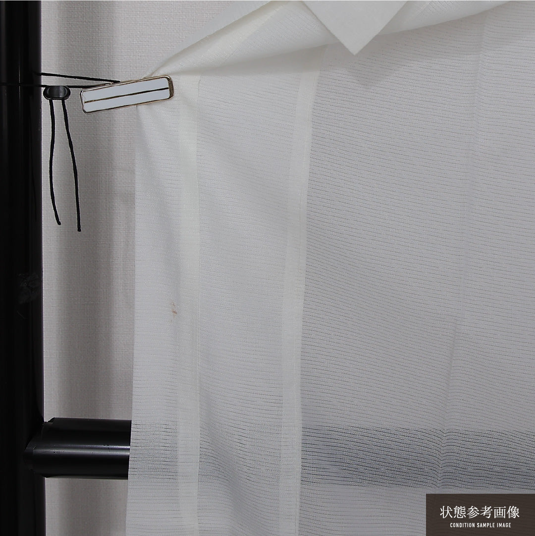 夏物 長襦袢 絽 身丈132cm 裄丈63cm 正絹 Cランク XLサイズ 白系 LP 1239-12671