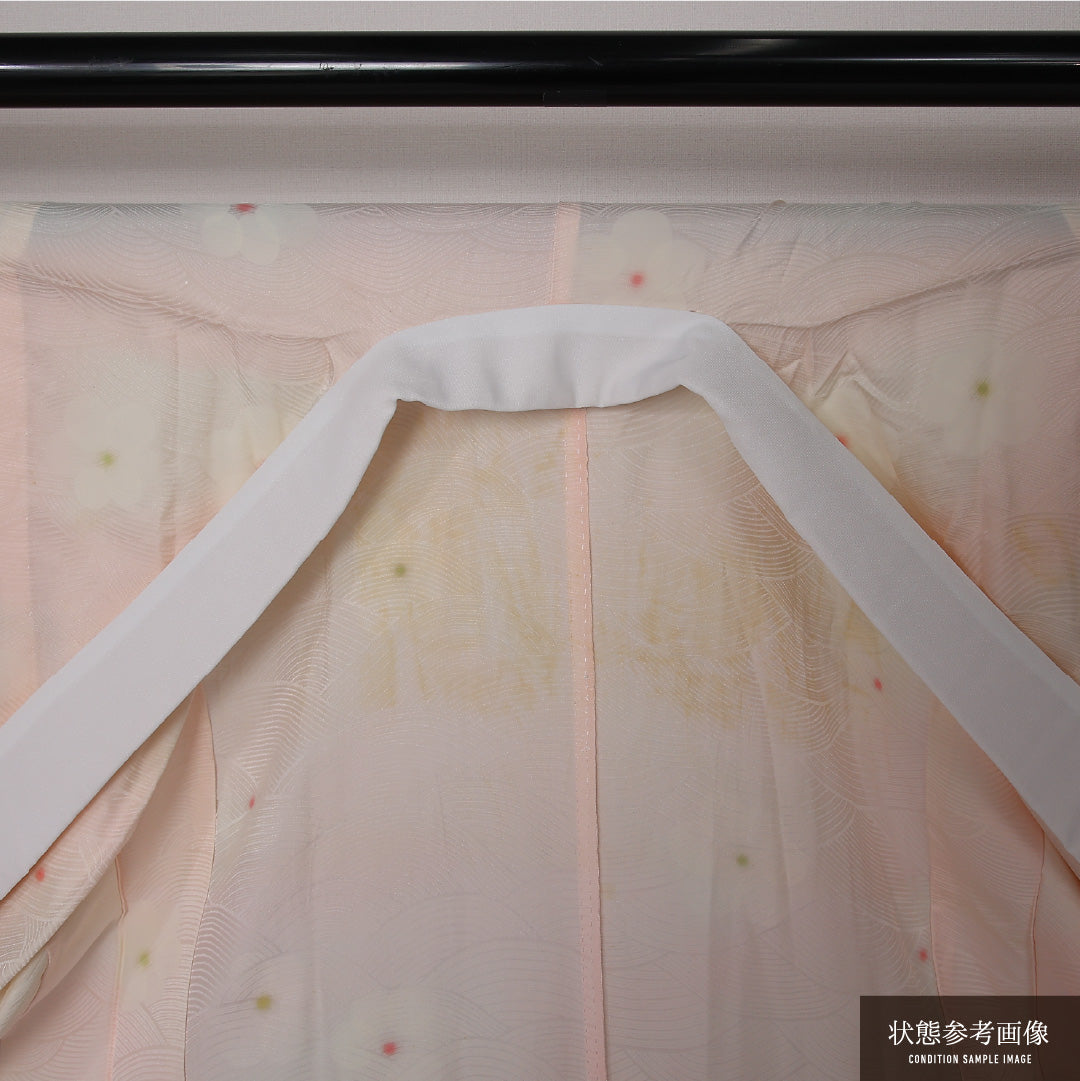 長襦袢 無双袖 身丈118cm 裄丈61cm 正絹 Cランク XSサイズ ピンク系 LP 1239-12684