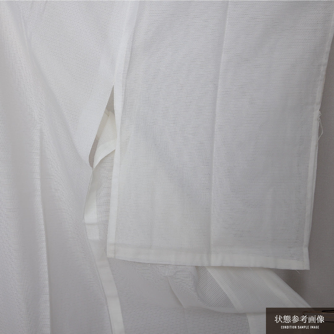 夏物 長襦袢 絽 身丈132cm 裄丈63cm 正絹 Cランク XLサイズ 白系 LP 1239-12671