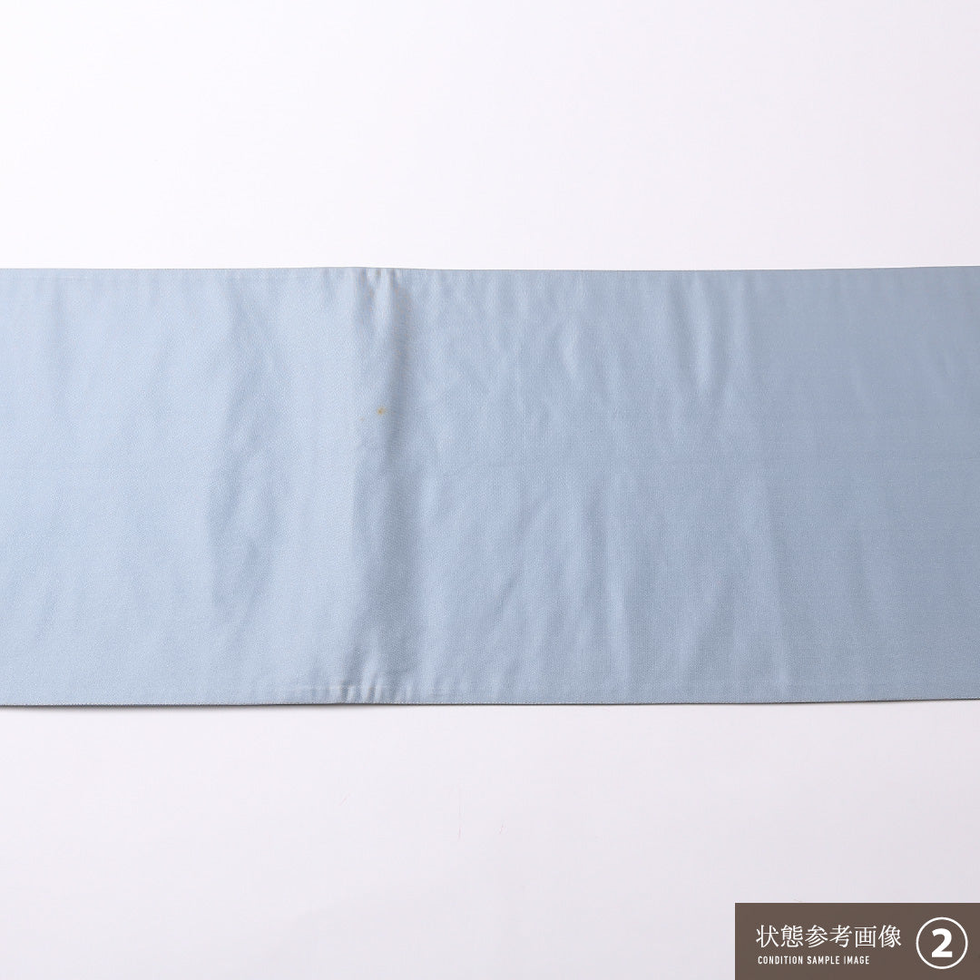 東海道五十三次 袋帯 帯丈428cm ポイント柄 フォーマル Aランク 正絹 金箔 引箔 螺鈿 現代的 粋 グレー系 1223-01491