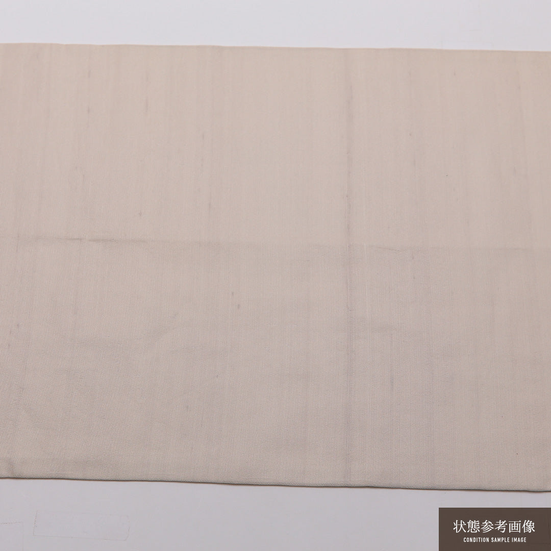 袋帯 帯丈448cm 正絹 ポイント柄 インフォーマル 露芝草 クリーム系 1243-01429