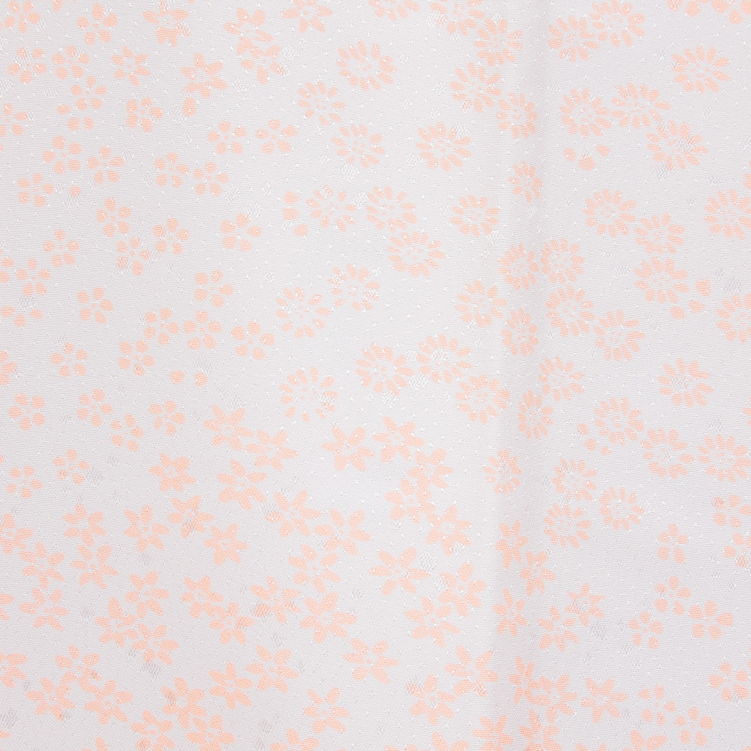 長襦袢 洗える着物 無双袖 身丈128cm 裄丈62cm ポリエステル Sランク Lサイズ 花柄 白系 1229-16694