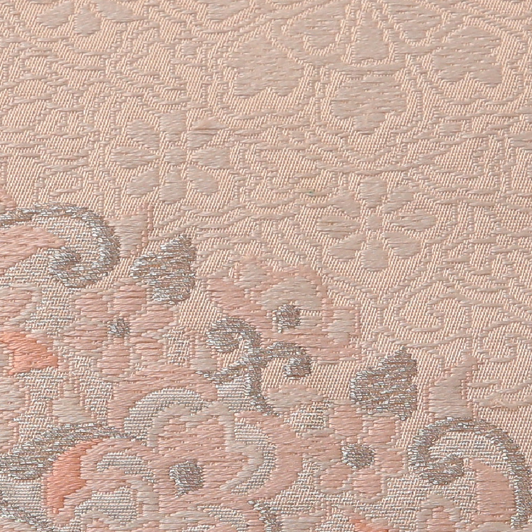 袋帯 帯丈424cm フォーマル 六通 Aランク 正絹 唐華 ピンク系 1223-01884