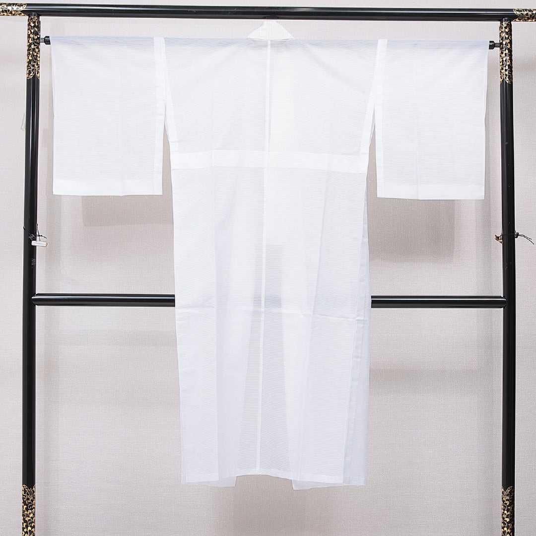 長襦袢 袷 身丈132cm 裄丈65cm 正絹 Sランク XLサイズ 無地 白系 RP 1239-15416