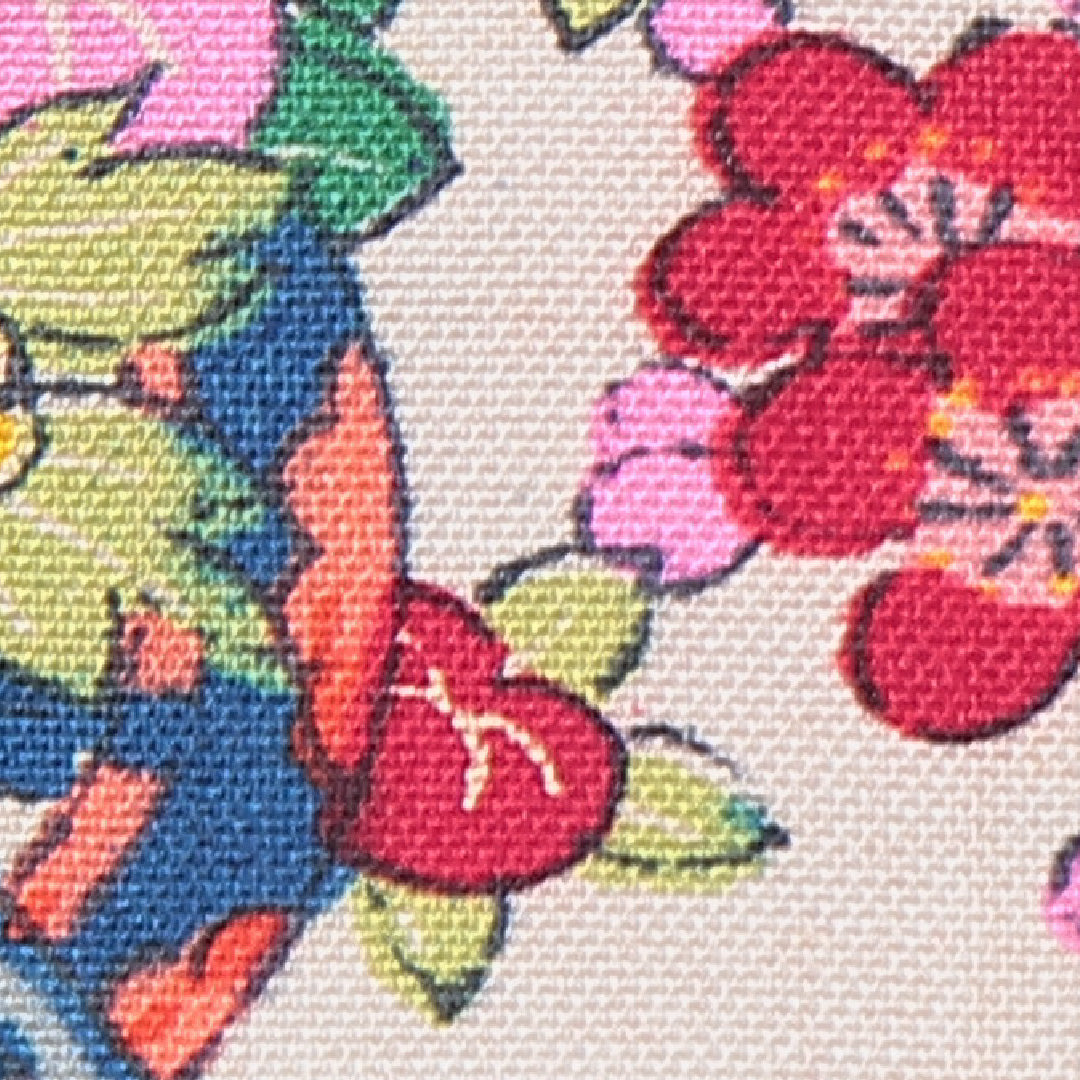 アンティーク 羽織(紬) 袷 身丈93cm 裄丈63cm 正絹 Cランク Sサイズ 後染め 扇 牡丹 紫系 1217-15324