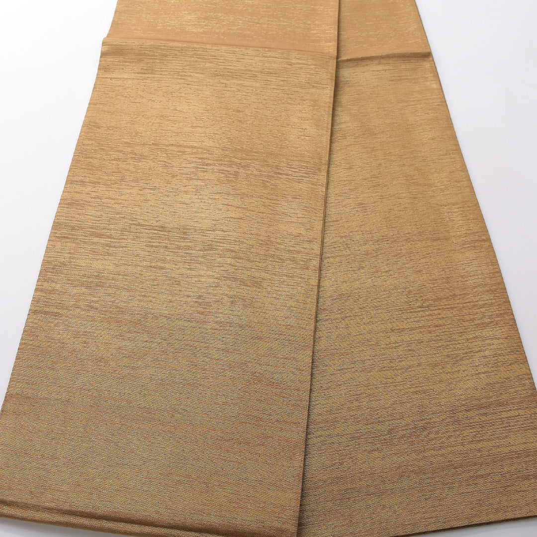 袋帯 帯丈472cm セミフォーマル ポイント柄 Aランク 正絹 幾何学柄 金系 1223-02072