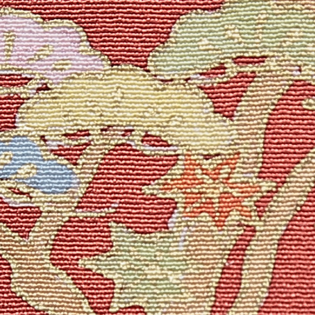 道行コート 袷 身丈87cm 裄丈65cm 正絹 Sランク Mサイズ フォーマル ポケットあり 松 赤系 朱系 1263-15129