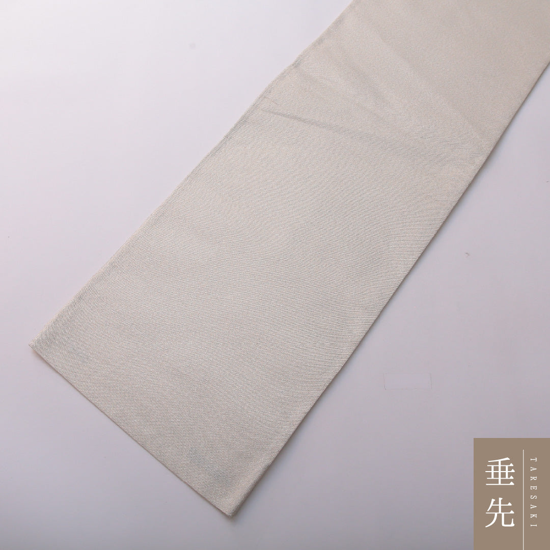 袋帯 帯丈428cm フォーマル ポイント柄 Aランク 正絹 鶴 雲 銀系 1223-01976