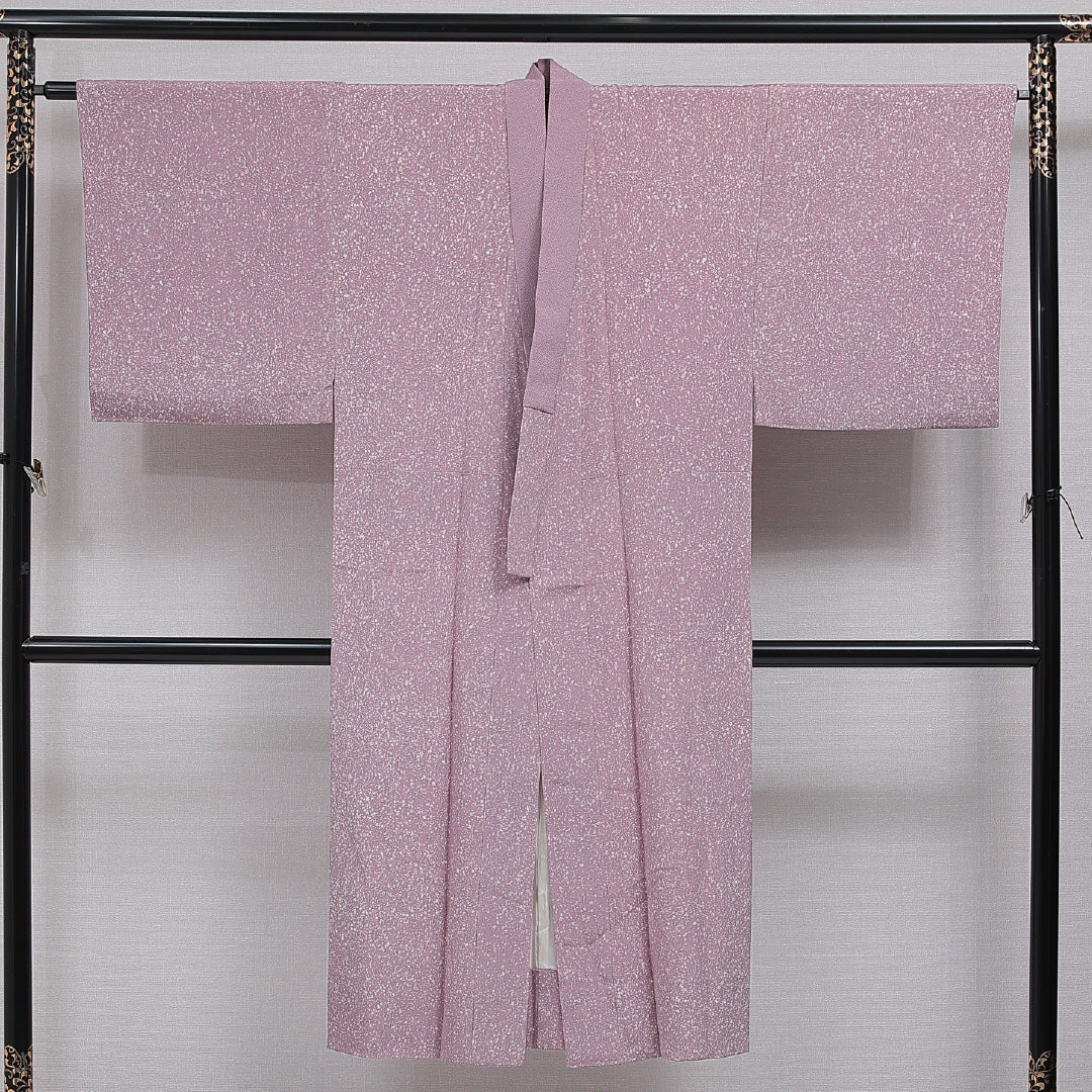 長襦袢 男性用 無双袖 身丈133cm 裄丈66cm 正絹 Aランク Sサイズ 創作柄 紫系 RP 1241-16487