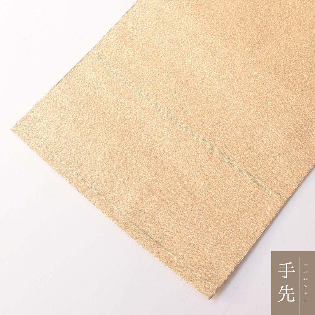 袋帯 帯丈412cm 正絹 六通 フォーマル 蜀江 丸文 金系 1243-01821